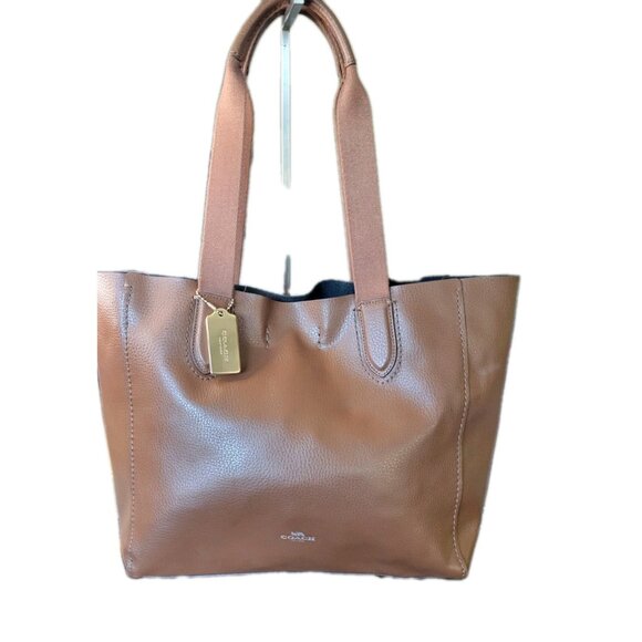 Coach F58660 Soft Saddle Leather Large Derby Tote NWT - Picture 1 of 16